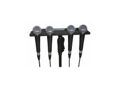 Держатель-лоток для четырех ручных микрофонов Gator Frameworks GFW-MIC-4TRAY Multi Mic Holder Four (4) Mics